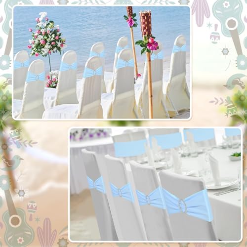 Newwiee 108 Pcs Spandex Chair Sashes with Buckle 1