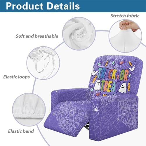 Trick Or Treat Halloween Reclining Loveseat Cover