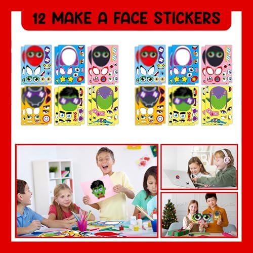 60Pcs Superhero Party Favor Set for Kids