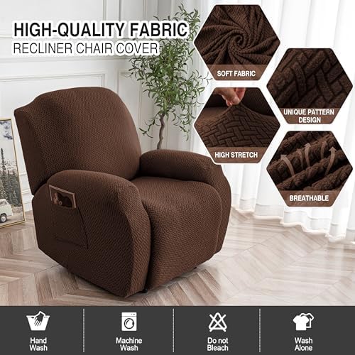 Genina Recliner Chair Covers for Pet and Kid Protection