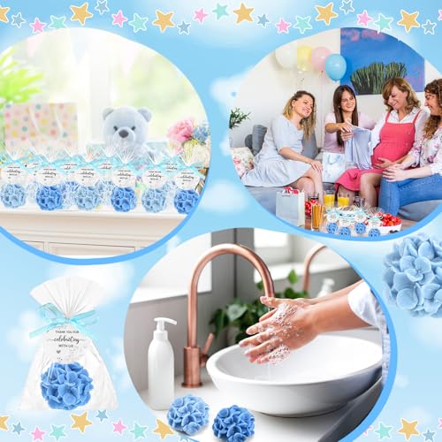 Demissle Hydrangea Soap Wedding Favors 20 Pcs Blue
