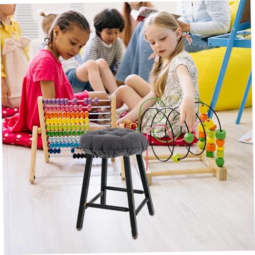 PRETYZOOM Padded Round Barstool Seat Cover Elastic Non-Slip Deep Footstool Cover