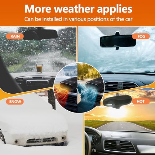 YOUCIDI 2 in 1 Car Heater Fan 12V 150W Portable Defogger