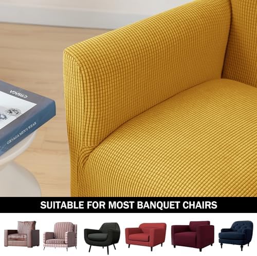 PENDEJATO Stretch Armchair Slipcovers Yellow