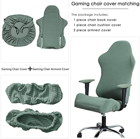 FORCHEER Gaming Chair Cover Set Green for Adults 1