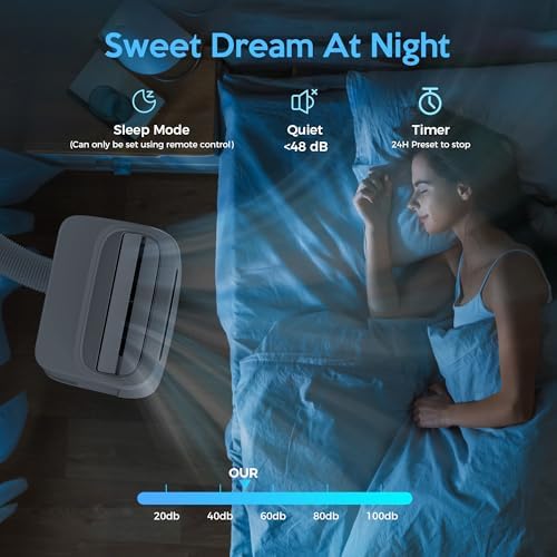 14000 BTU Portable AC with Remote Control and 3-in-1 Function