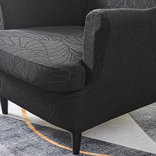 MIFXIN 2 Piece Wingback Chair Slipcover with Cushion Cover