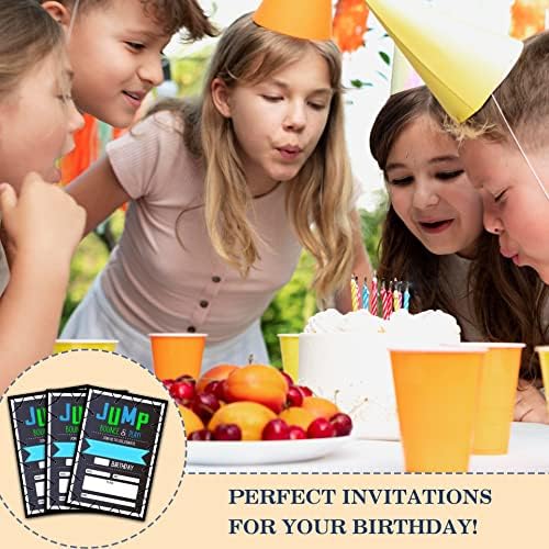 CLIRBE Bounce House Birthday Invitations 20 Pack