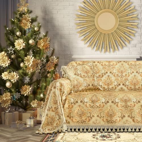 Loom And Mill Luxury Sofa Cover Yellow 71x118 Inch