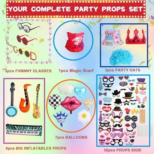 Funny Photo Booth Props Set for Adults