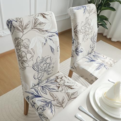 FORCHEER Dining Chair Covers Set of 4 with Elastic Fit