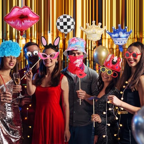 Funny Photo Booth Props Set for Adults