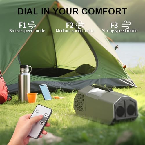 DEAPRULL Portable AC for Tents with 3 Wind Modes
