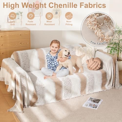 Boho Sofa Cover for 3 Cushion Pet Friendly