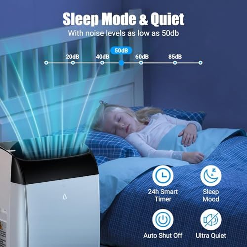 GarveeHome 14000 BTU Portable Air Conditioner with 3-in-1 Features