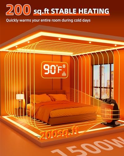 Tectake 1500W Outdoor Heater with Oscillation and Safety Features