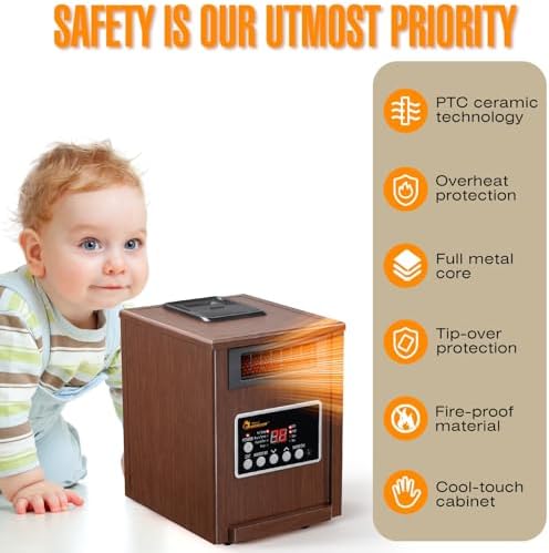 Dr Infrared Heater DR998 1500W Dual Heating System 1
