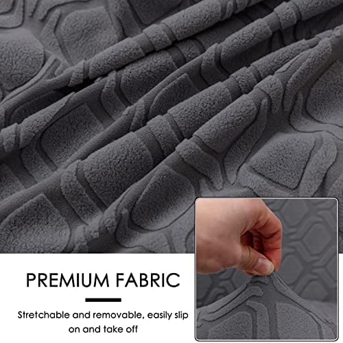 MIFXIN 2 Piece Stretch Jacquard Tub Chair Cover Set