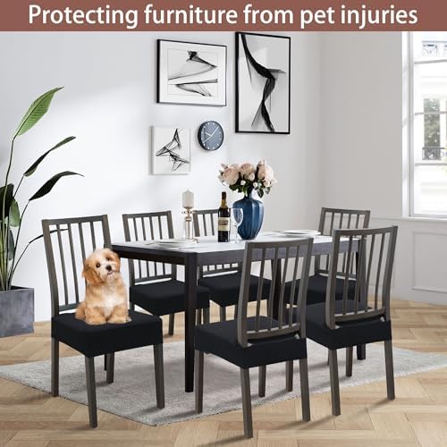 Dining Chair Covers Set of 6 with Zipper 1