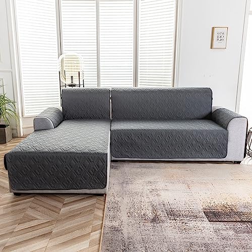 Genina 100 Waterproof Sectional Couch Covers for Dogs and Kids