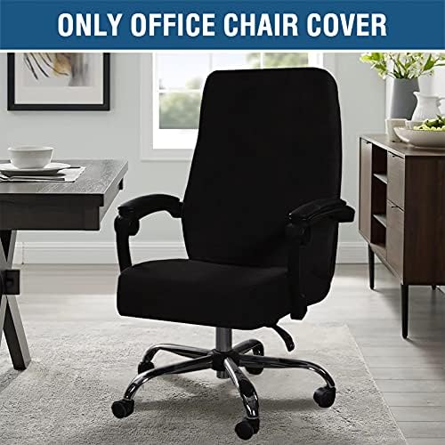 HVERSAILTEX Velvet Office Chair Covers Universal Stretchable Removable Machine Washable