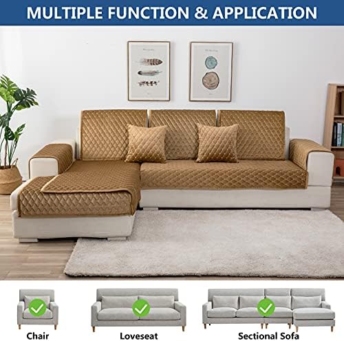 Eismodra Velvet Sofa Slipcover 28x28 Inches