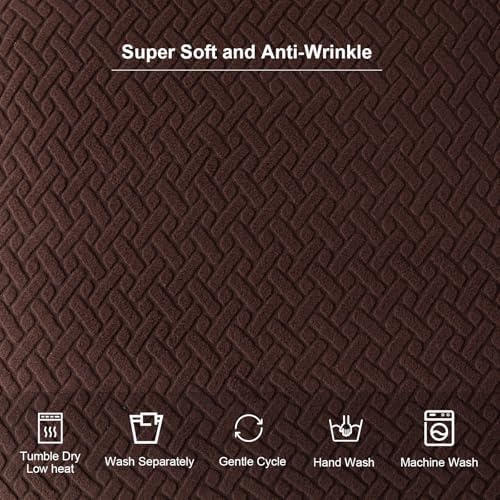 Genina Dining Chair Seat Covers 4 Pcs Chocolate 1