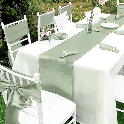 Gray Satin Chair Sashes 50pcs Wedding Decor Bow Ties