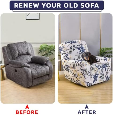 Iauddy 4-Piece Recliner Slipcover Set