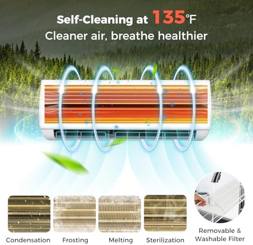 COSTWAY 12000BTU Mini Split AC Heater with Heat Pump