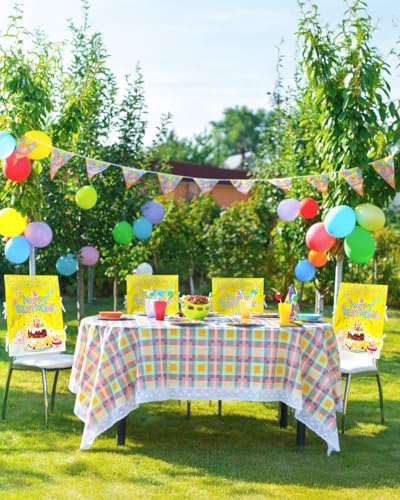 Xiheer 2 Pcs Birthday Chair Cover for Classroom Party