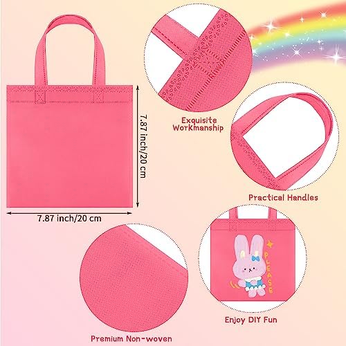 Aneco 30-Pack Reusable Non-Woven Tote Bags with Handles