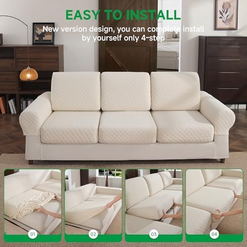 OHSIO Couch Cover Stretch Sofa Slipcover Pet Friendly