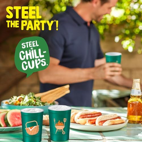 16 oz Steel Chill Cups for Cold Drinks