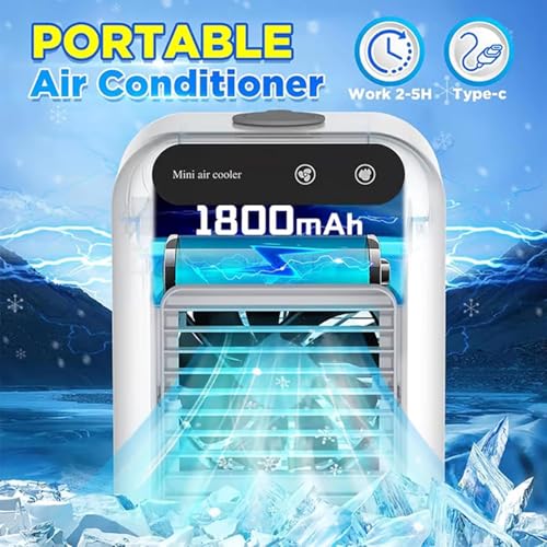 Glacier Breeze Portable AC Unit with 2 Speeds and Humidifier Function
