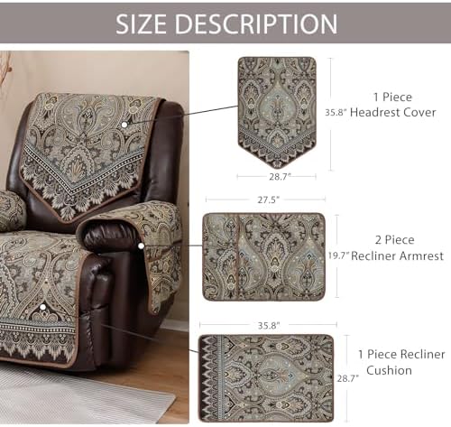 LUFEIJIASHI Recliner Chair Cover Non-Slip Waterproof 1