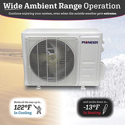 Pioneer Diamante Series Ductless Mini Split Air Conditioner Inverter Heat Pump Full Set