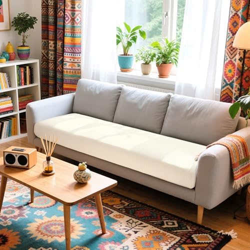 Hokway Reversible Stretch Sofa Slipcover - Creamwhite Large 1