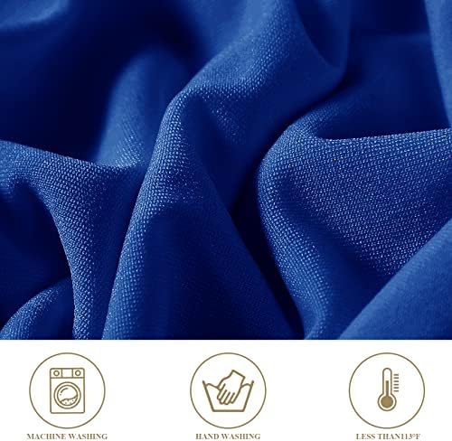 Magalo 12 Pack Royal Blue Spandex Folding Chair Covers