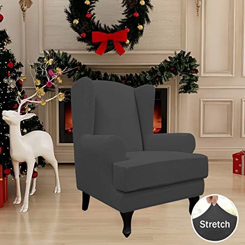 Easy-Going Stretch Wingback Sofa Slipcover 2-Piece Set