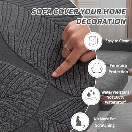 Qianmew L Shape Sofa Slipcover Washable Stretch Soft Cover for Sectional Sofa