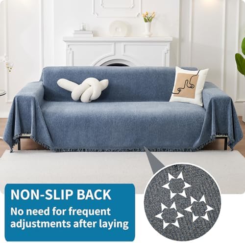 HAOMAIJIA Non-Slip Sofa Covers for 3 Cushion Couch
