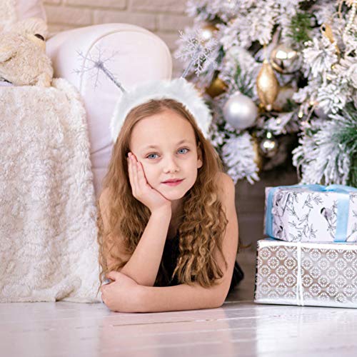 Luxshiny 4pcs Snowflake Headband Christmas Costume Prop 1