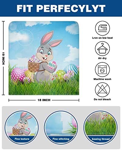 Easter Bunny Dining Chair Covers Set of 4