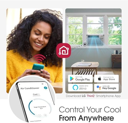 LG LW1024RSMX Window Air Conditioner Wi-Fi Enabled 10000 BTU White