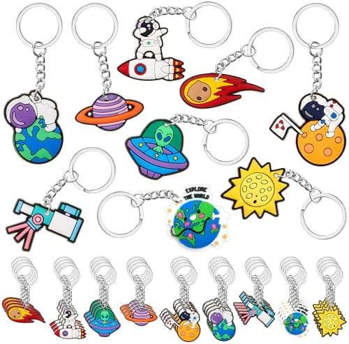 Sasylvia 36 Pcs Space Party Keychains 9 Styles 1