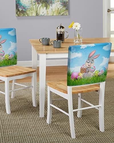 Easter Bunny Dining Chair Covers Set of 4