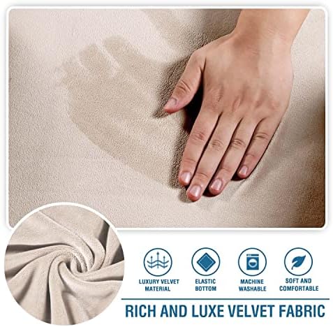 HVERSAILTEX Velvet Chaise Lounge Cover for Living Room 1