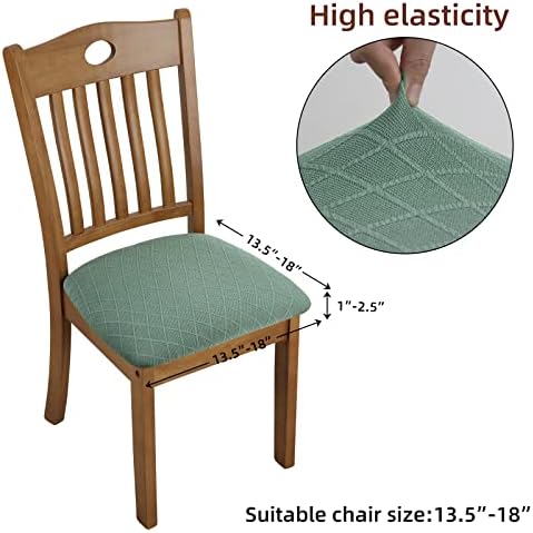Fuloon Stretch Jacquard Chair Covers Set of 4
