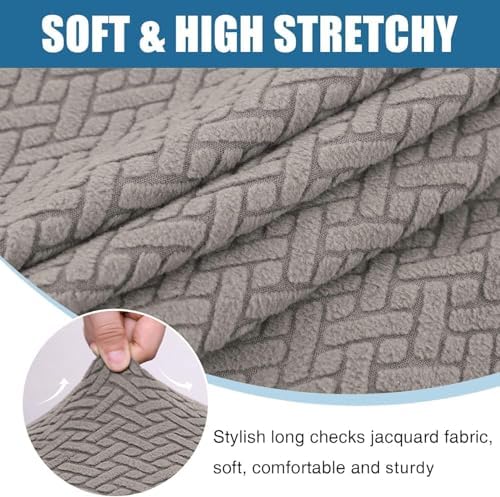 Smiry Waterproof Couch Cushion Covers 3PC Taupe